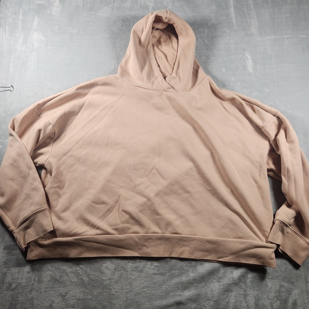 Fabletics‎ Woman's 4X Hoodie Oversized Cozy Soft Pink Fleece Pullover